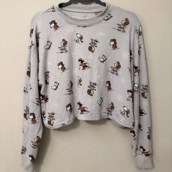 AE American Eagle lounge peanuts snoopy sweater - Picture 2 of 9